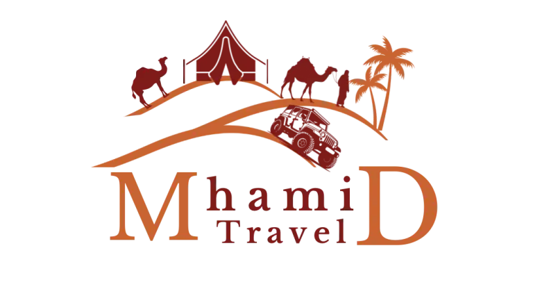 LOGO de M'hamid desert trek desert marocain, une agence spécialisé dans l'organisation de treks, d'excurtion et de bivouac dans le désert de mhamid dans le sahara.