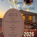 Réveillon du Nouvel an 2026 dans les dunes de M'Hamid, Maroc, dîner sous les étoiles et bivouacs dans le désert marocain